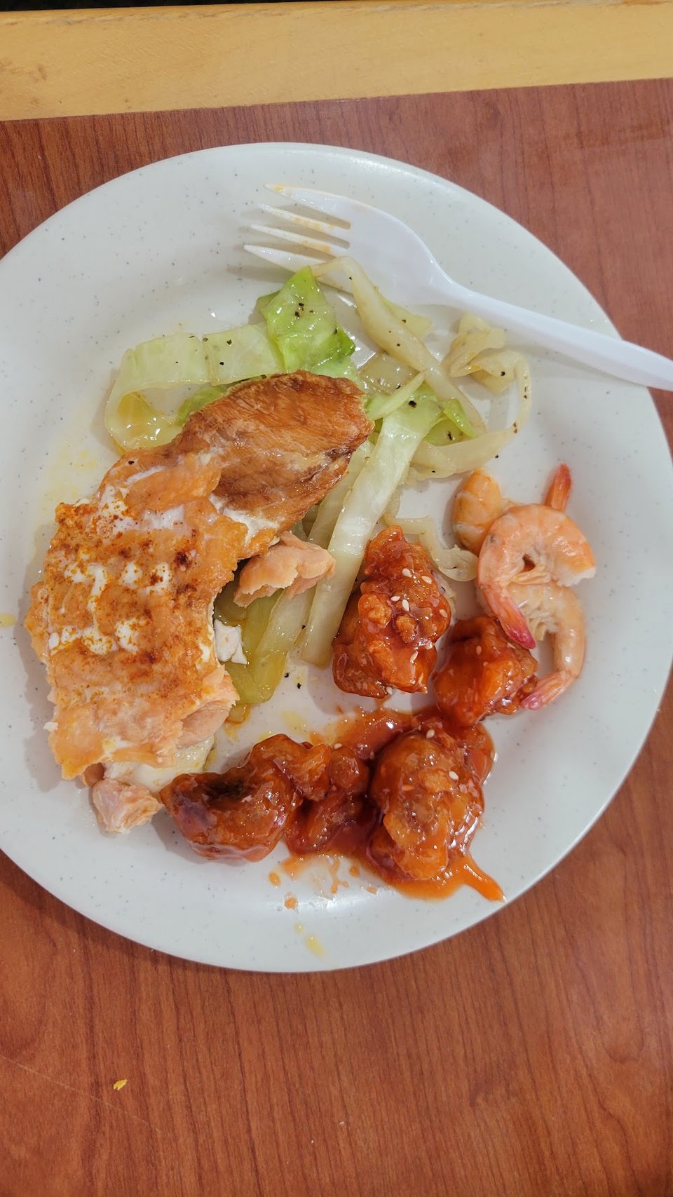 Menu page listing rice and noodle dishes